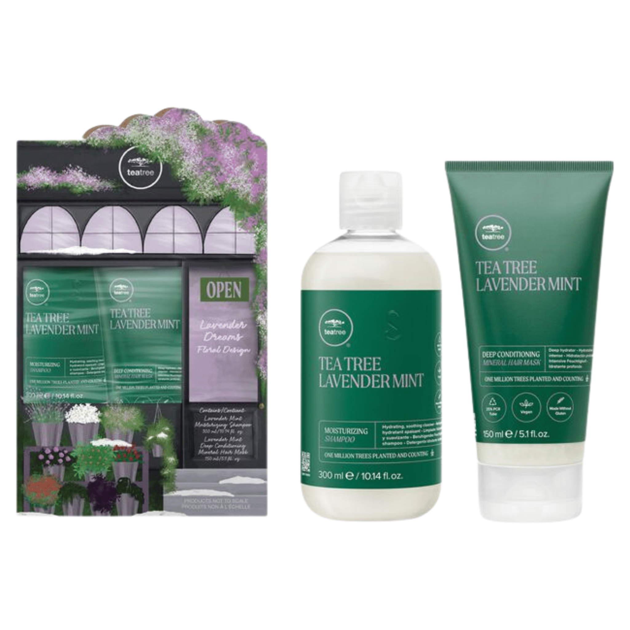 Paul Mitchell. Coffret Des Fêtes Lavande Créations Florales - Tea Tree Lavender Mint - Concept C. Shop