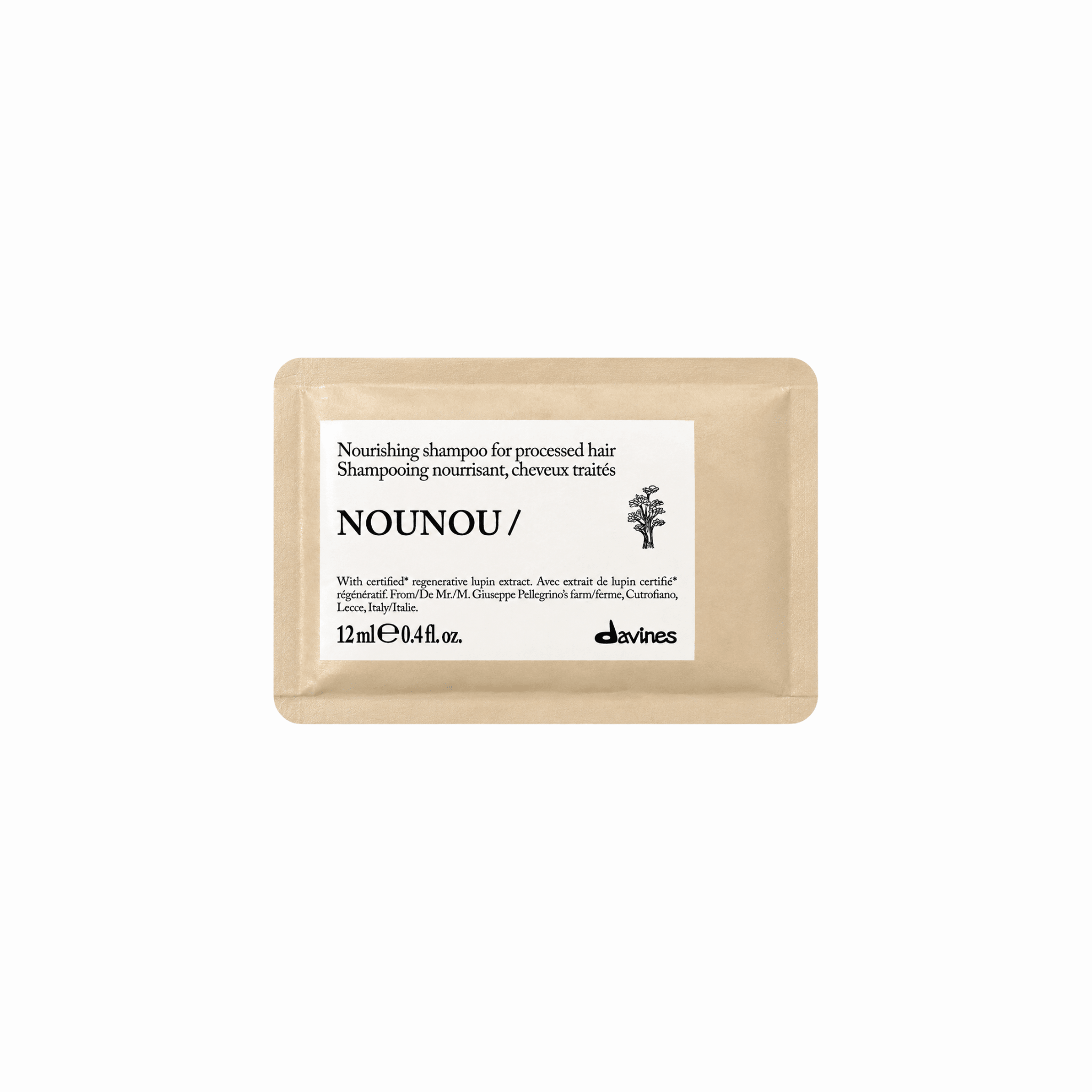 Prime avec Achat - Davines. Shampoing Nourrissant Cheveux Traités NOUNOU - 12 ml - Concept C. Shop