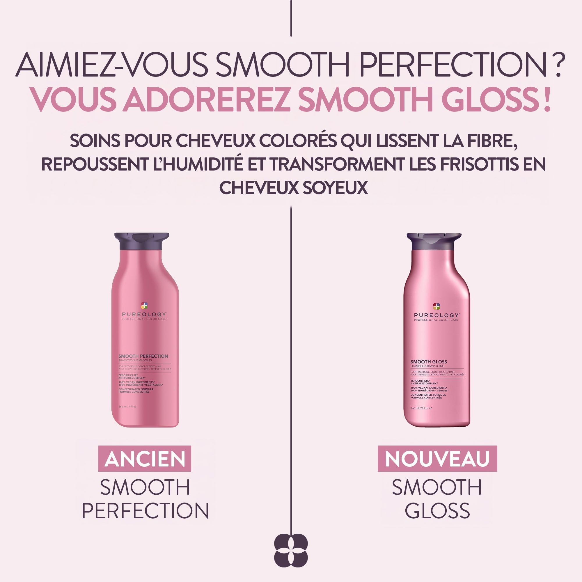 Pureology. Shampoing Anti - Frisottis Smooth Gloss - 1000 ml - Concept C. Shop