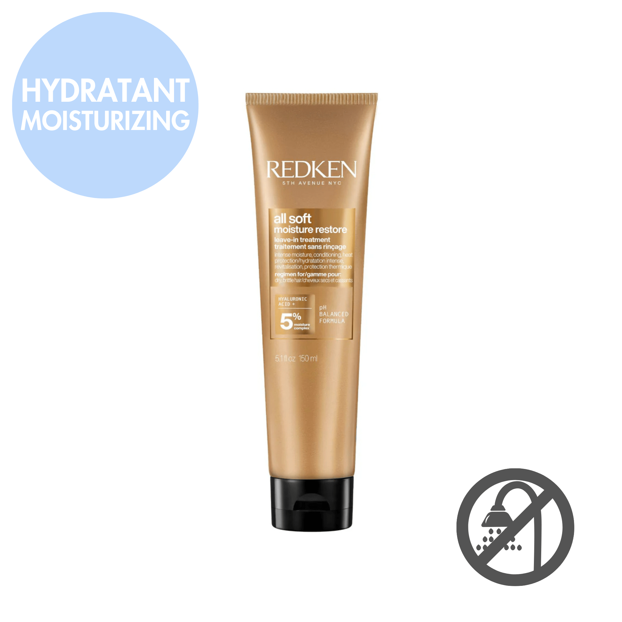 Redken. All Soft Traitement Sans - Rinçage Hydratant - 150 ml - Concept C. Shop