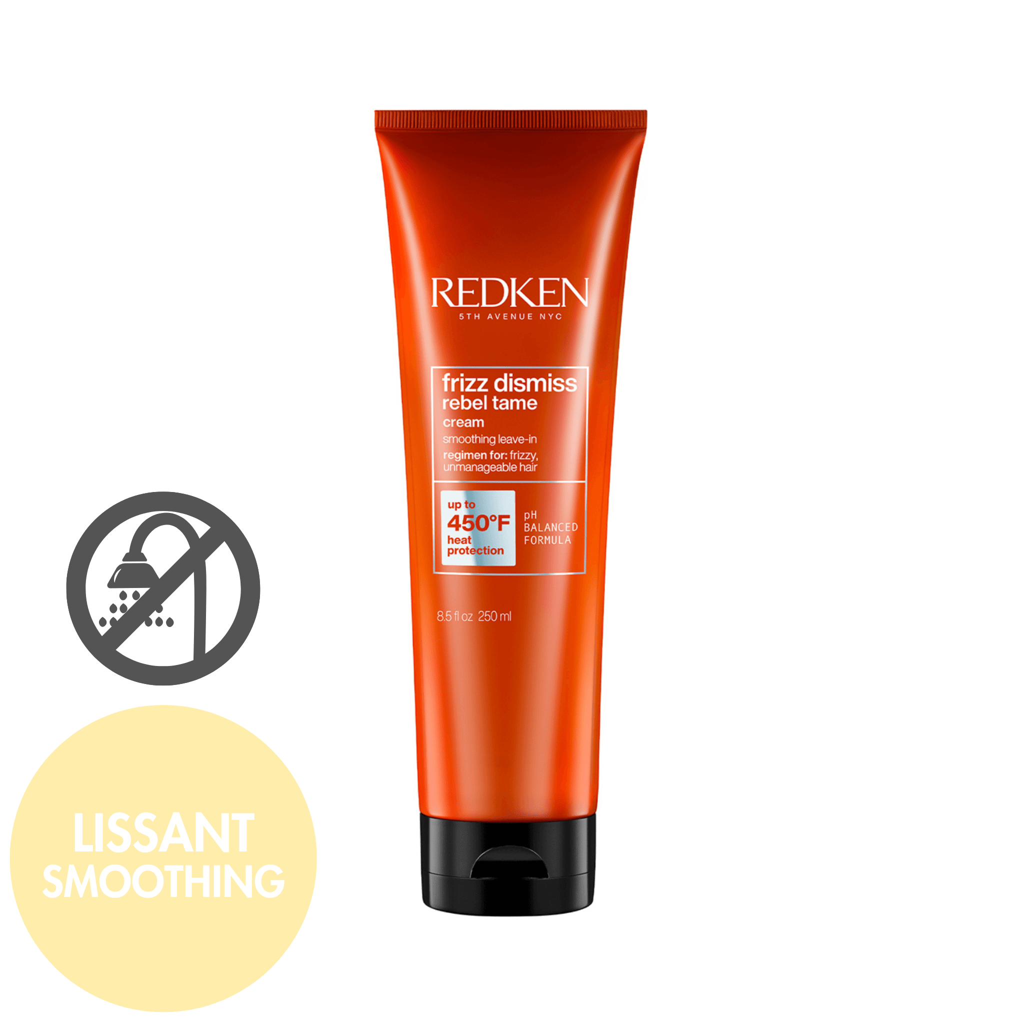 Redken. Crème Sans Rinçage Rebel Tame Frizz Dismiss - 250 ml - Concept C. Shop