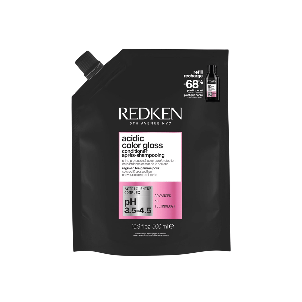 Redken. Recharge Revitalisant Acidic Color Gloss - 500 ml - Concept C. Shop