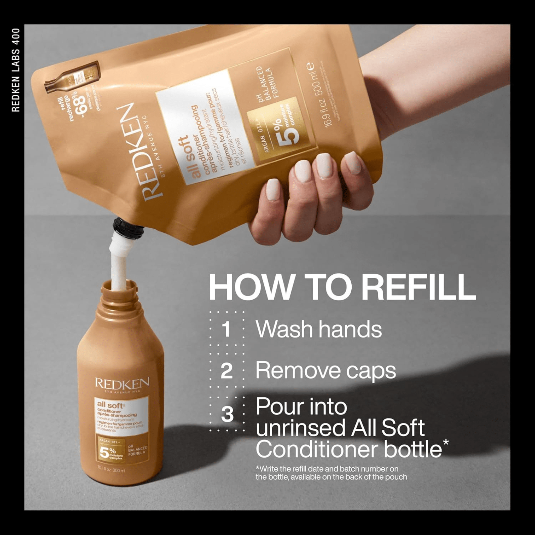 Redken. Recharge Revitalisant All Soft - 500 ml - Concept C. Shop