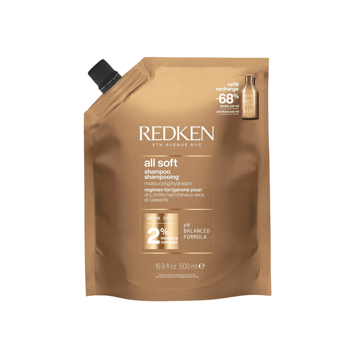 Redken. Recharge Shampoing All Soft - 500 ml - Concept C. Shop