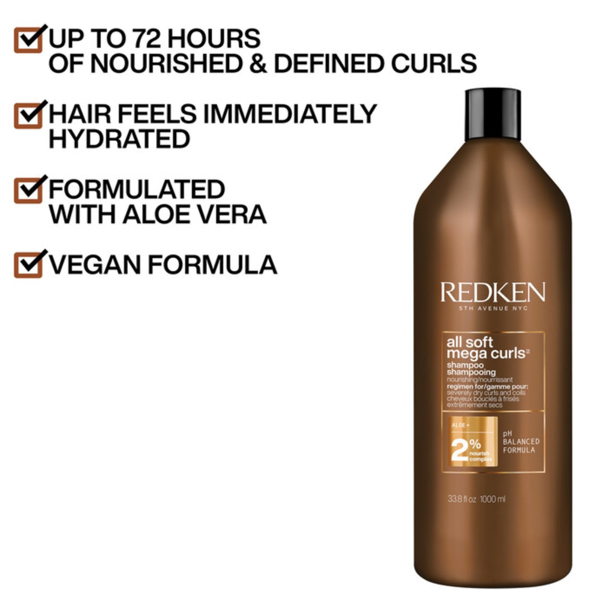 Redken. Shampoing All Soft Mega Curls - 1000 ml - Concept C. Shop