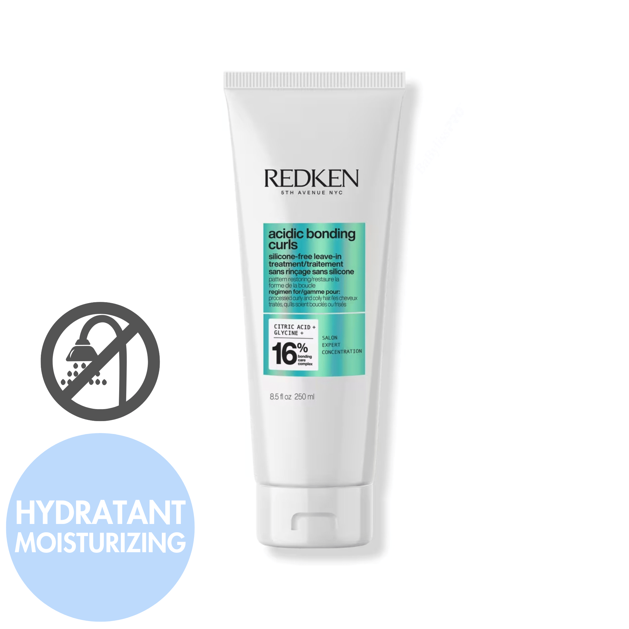 Redken. Traitement Sans - Rinçage Acidic Bonding Curls - 250 ml - Concept C. Shop