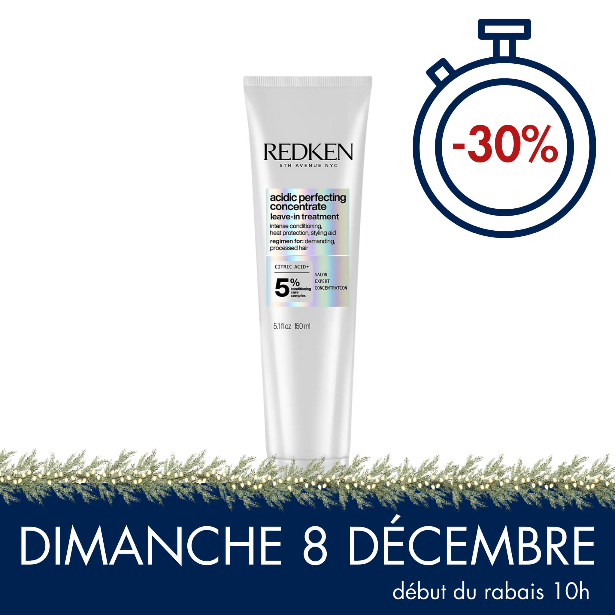 Redken. Traitement Sans Rinçage Acidic Perfecting Concentrate 5% - 150 ml - Concept C. Shop