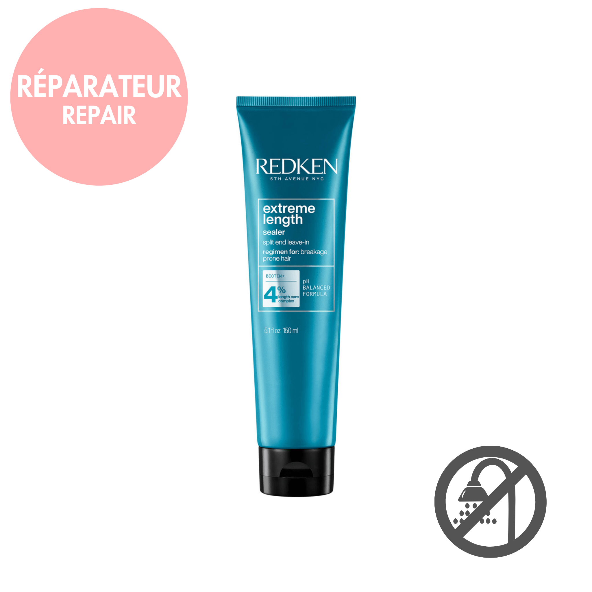 Redken. Traitement Sans Rinçage Sealer Extreme Length - 150 ml - Concept C. Shop