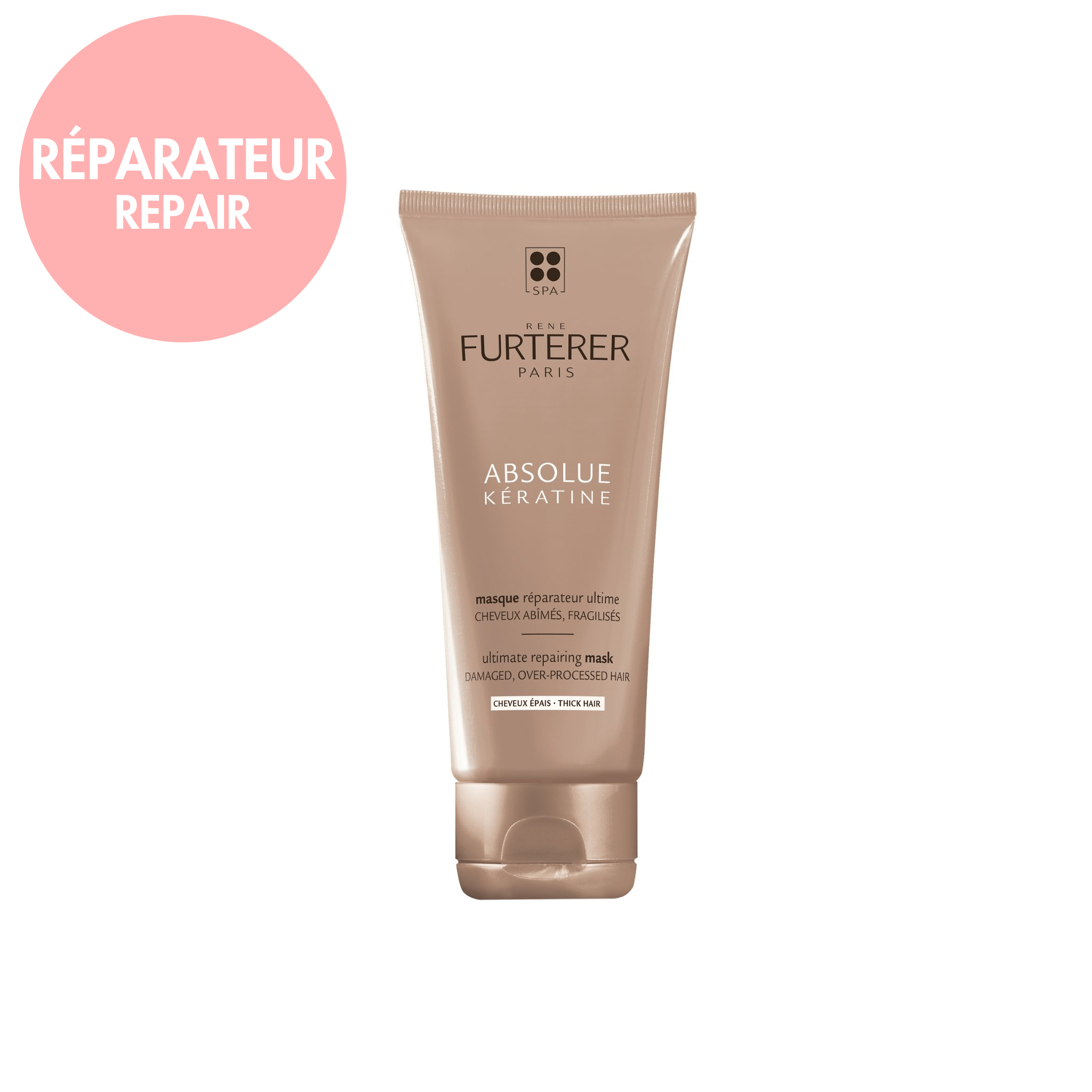 René Furterer. Absolue Kératine Masque Réparateur Ultime Cheveux Épais - 100 ml - Concept C. Shop