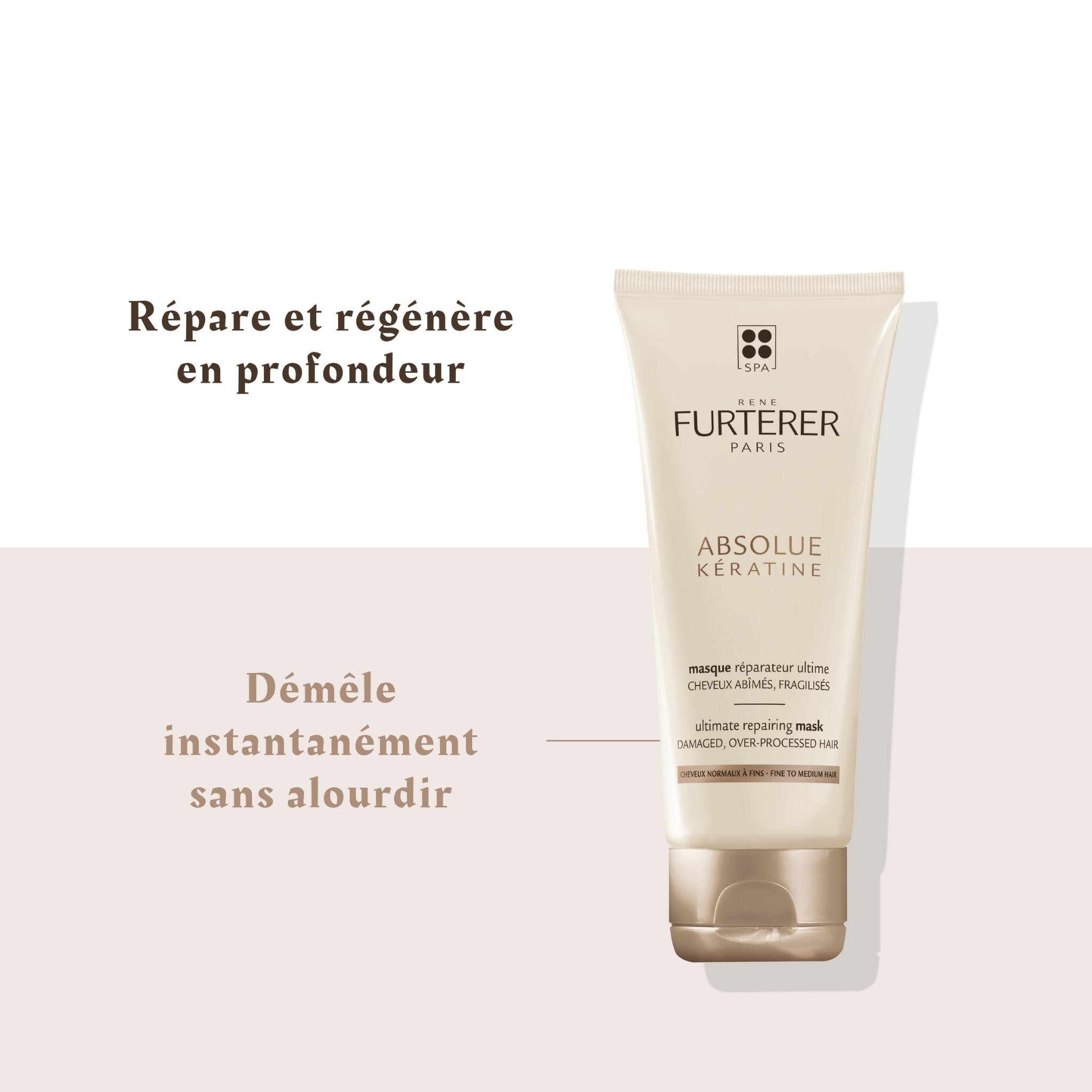 René Furterer. Absolue Kératine Masque Réparateur Ultime Cheveux Normaux à Fins - 100 ml - Concept C. Shop