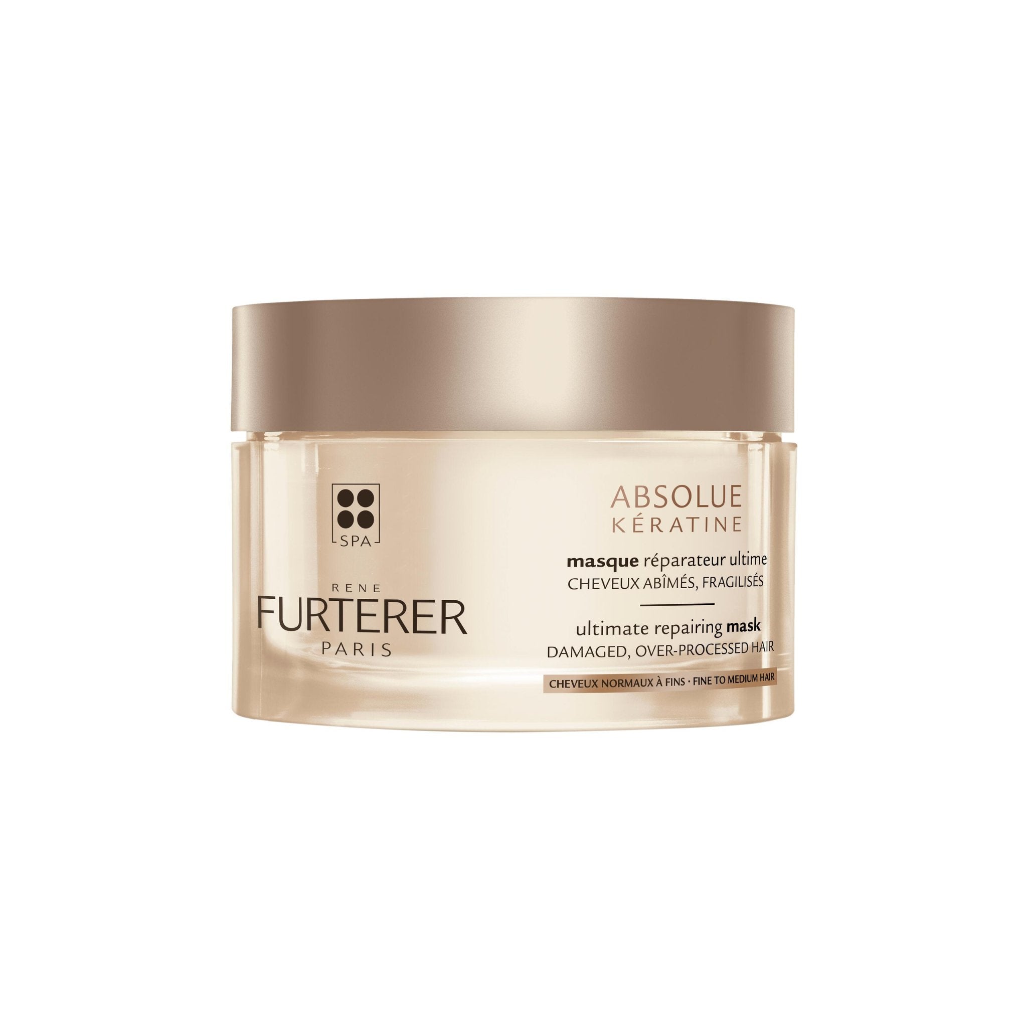 René Furterer. Absolue Kératine Masque Réparateur Ultime Cheveux Normaux à Fins - 200 ml - Concept C. Shop