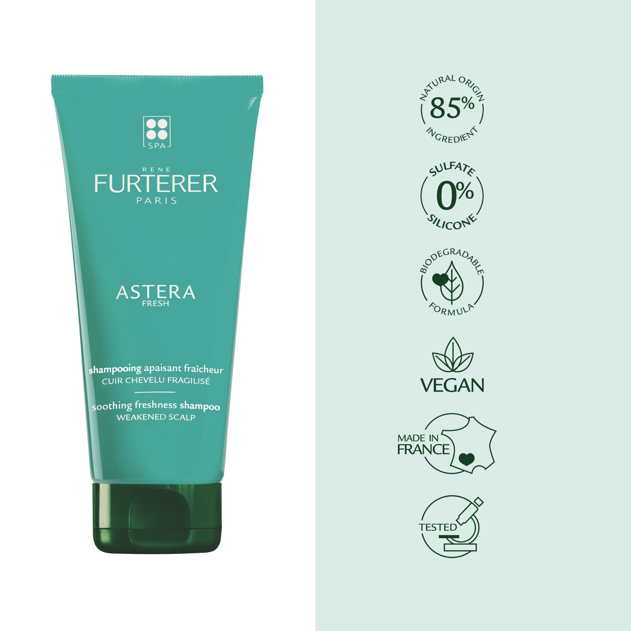 René Furterer. Astera Fresh Shampoing Apaisant Fraîcheur aux Huiles Essentielles - 200 ml - Concept C. Shop