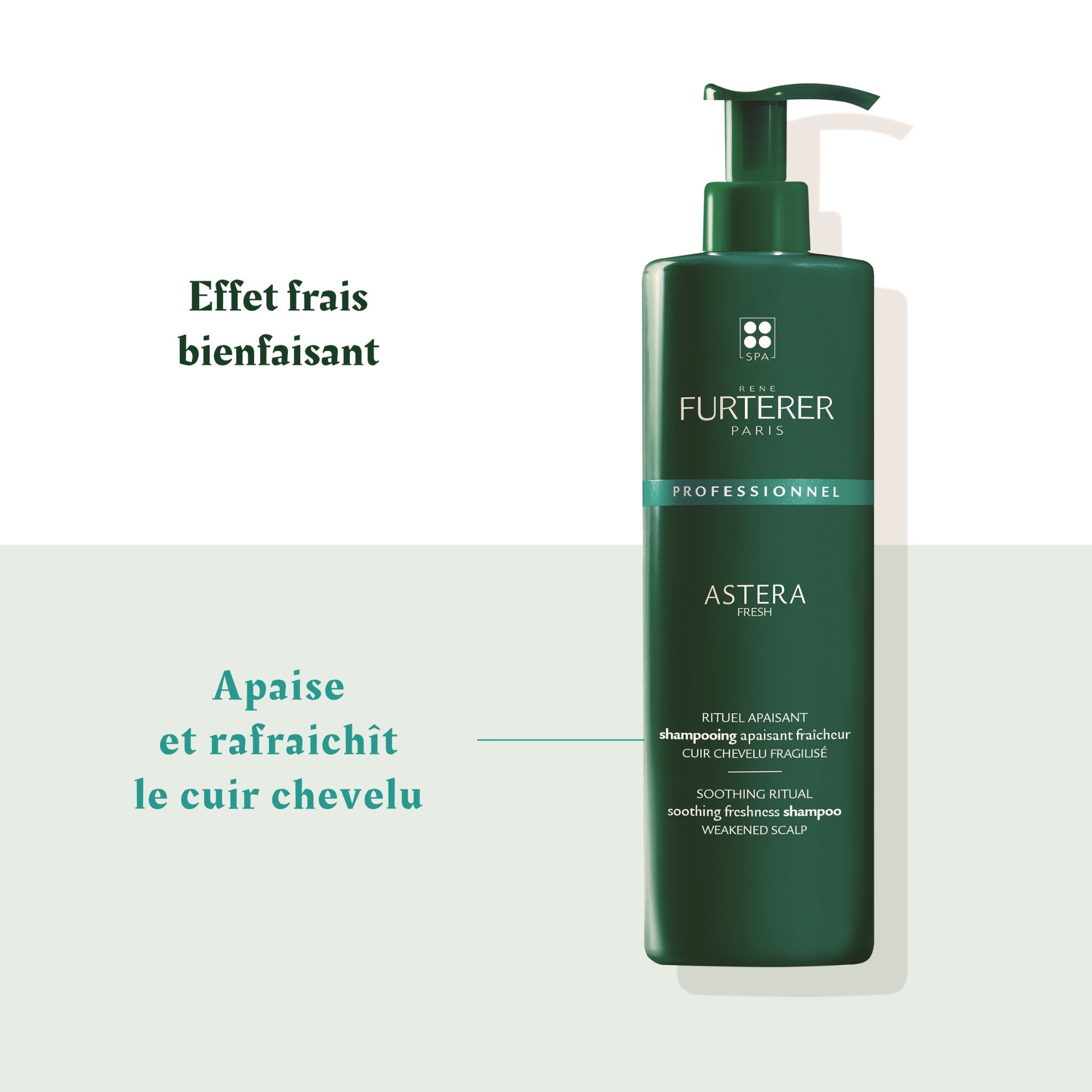 René Furterer. Astera Fresh Shampoing Apaisant Fraîcheur aux Huiles Essentielles - 600 ml - Concept C. Shop