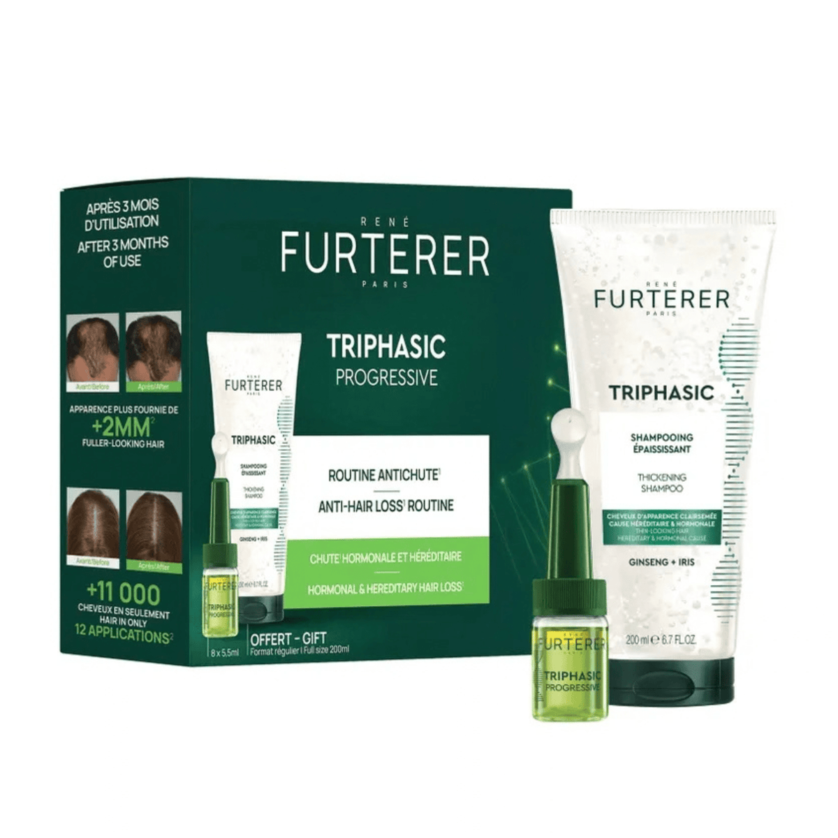 René Furterer. Coffret Triphasic Progressive - Demi-Cure - Concept C. Shop