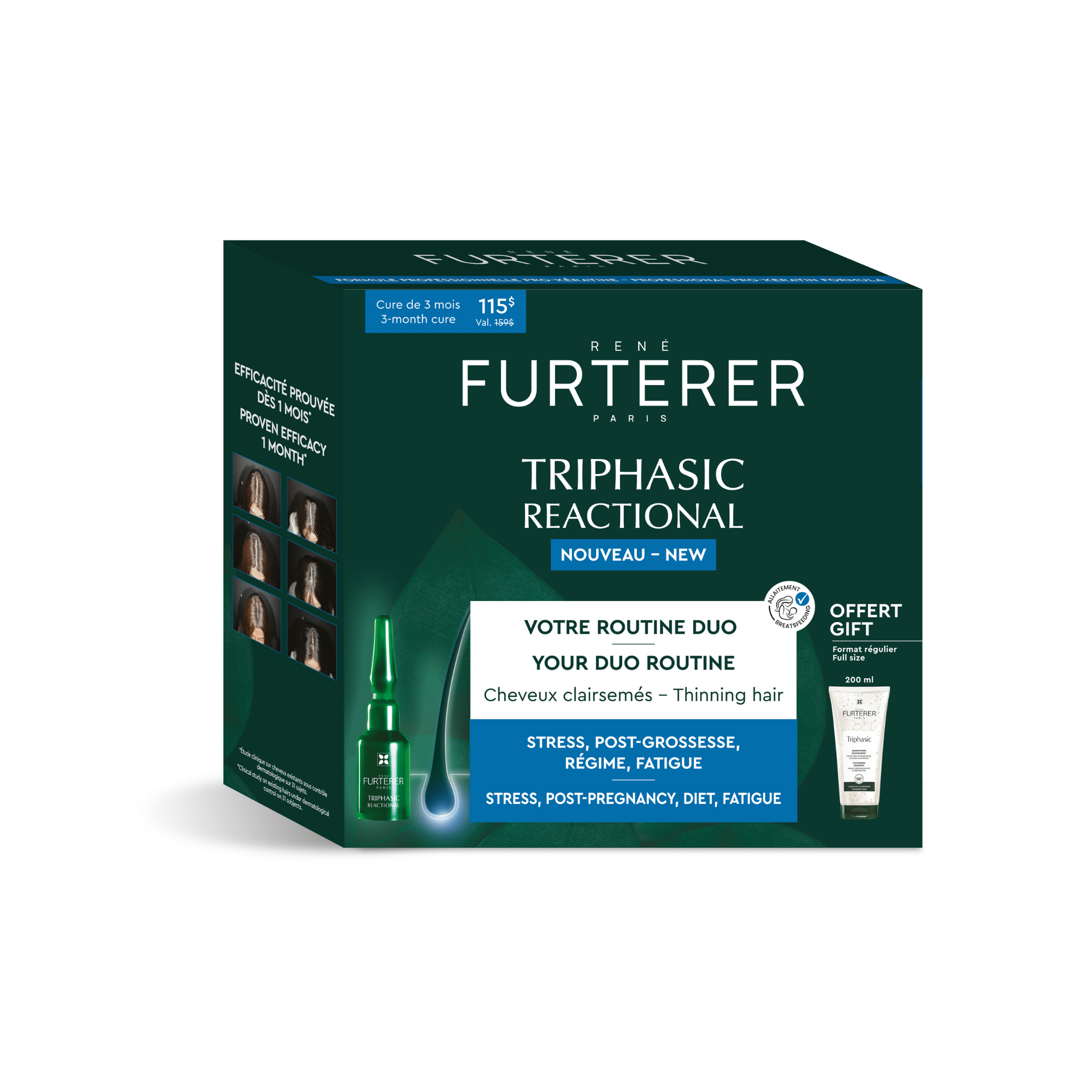 René Furterer. Coffret Triphasic Réactionnelle - Cure Complète - Concept C. Shop