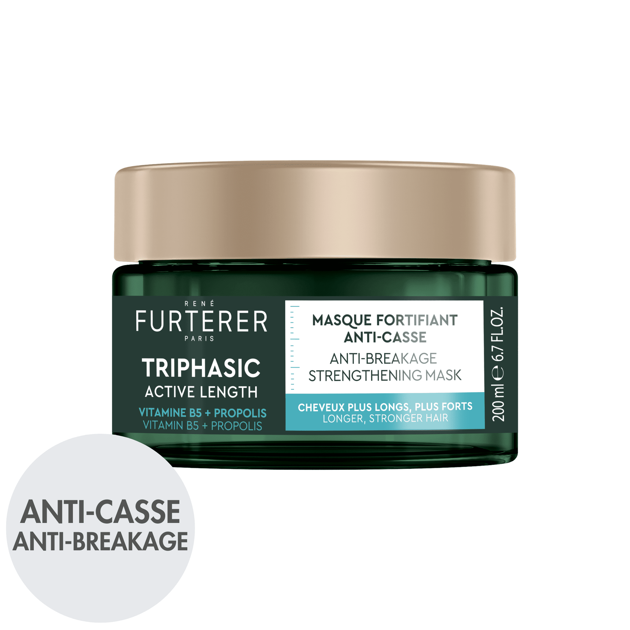 René Furterer. Masque Fortifiant Anti - Casse Triphasic Active Length - 200 ml - Concept C. Shop