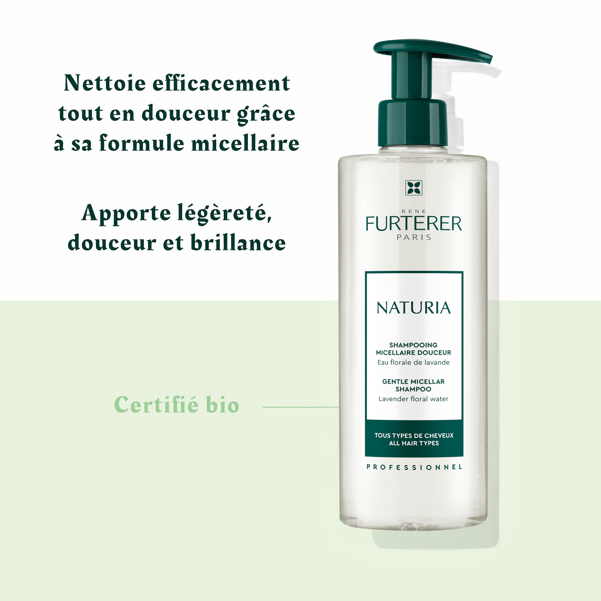 René Furterer. Naturia Shampoing Micellaire - 500 ml - Concept C. Shop