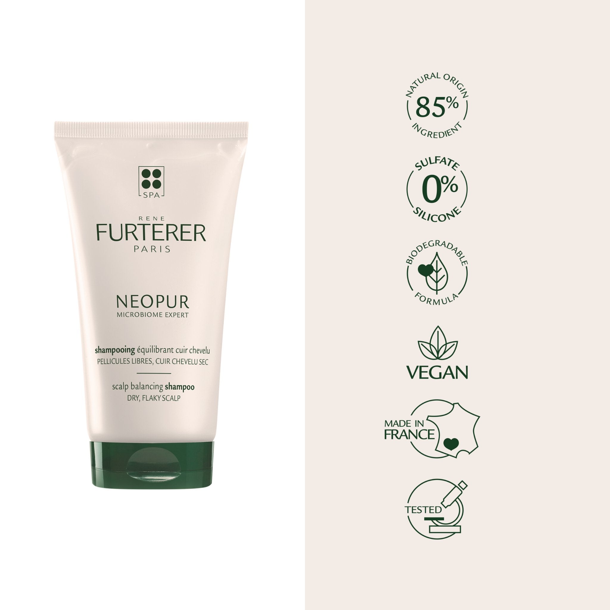 René Furterer. Neopur Shampoing Équilibrant Cuir Chevelu Sec - 150 ml - Concept C. Shop