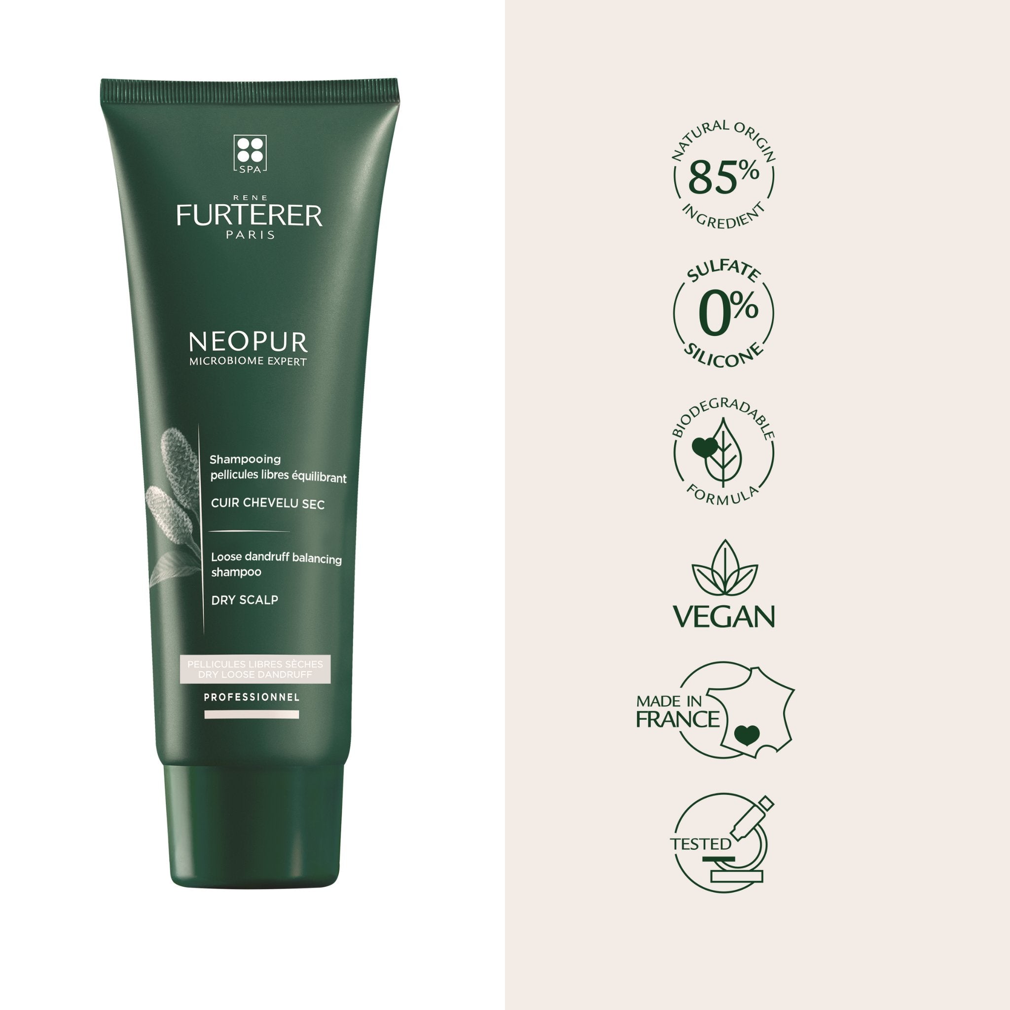 René Furterer. Neopur Shampoing Équilibrant Cuir Chevelu Sec - 250 ml - Concept C. Shop