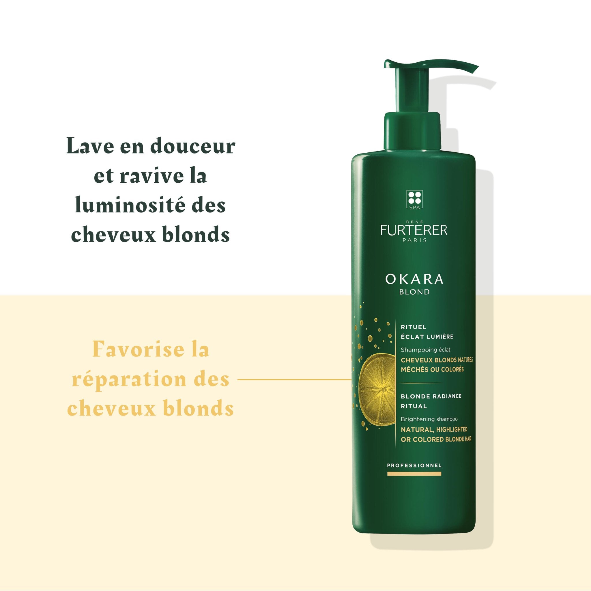 René Furterer. Okara Blond Shampoing Éclat - 600 ml - Concept C. Shop