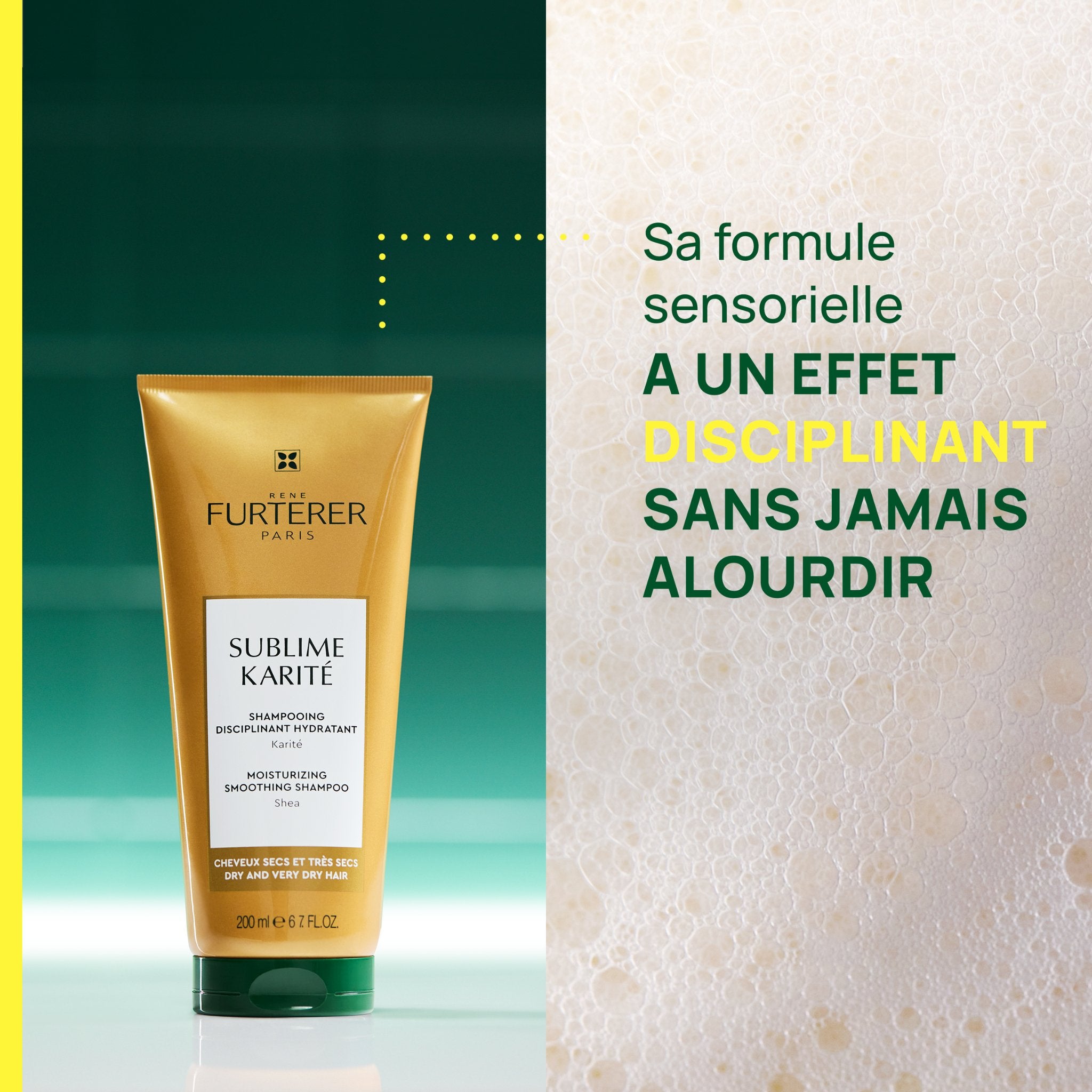 René Furterer. Sublime Karité Shampoing Disciplinant Hydratant - 200 ml - Concept C. Shop