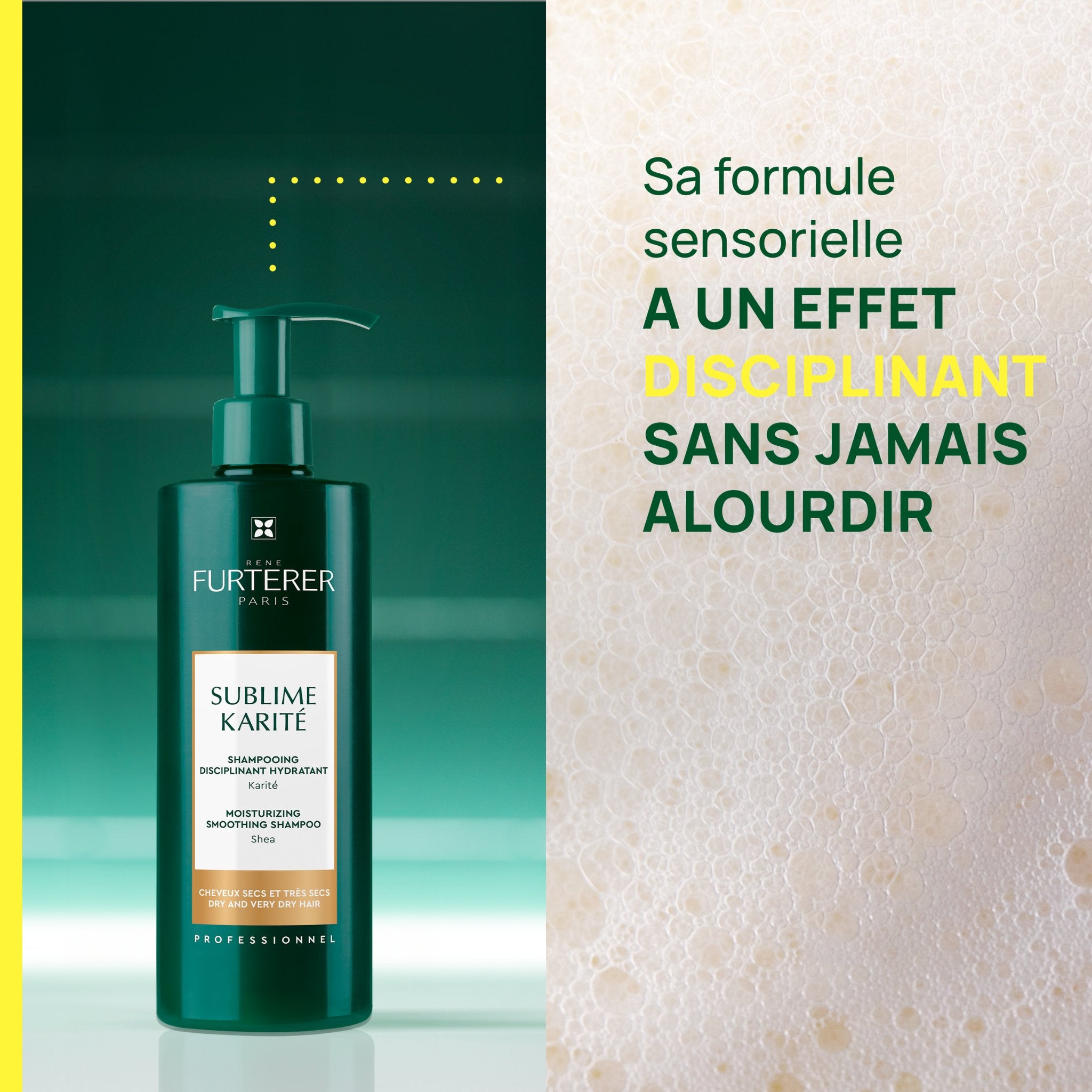 René Furterer. Sublime Karité Shampoing Disciplinant Hydratant - 500 ml - Concept C. Shop