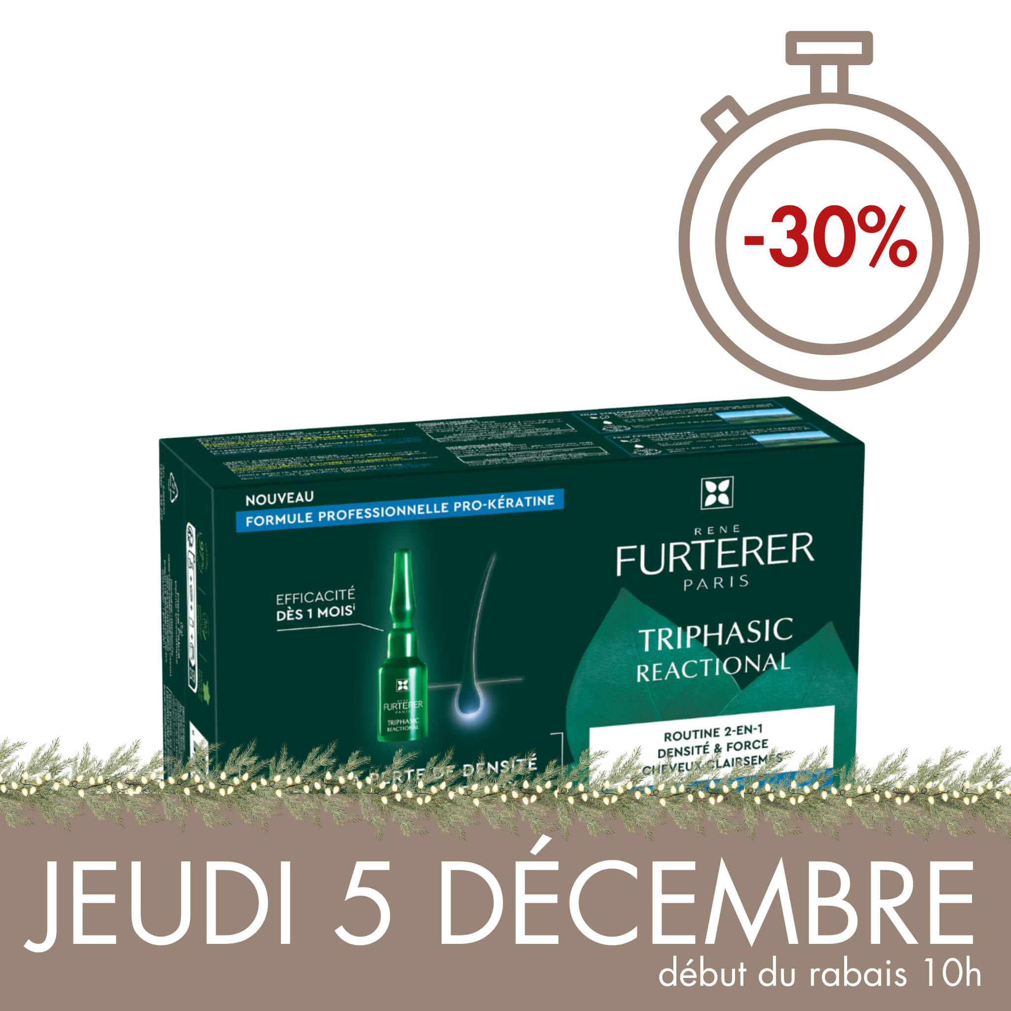 René Furterer. Triphasic Reactional Traitement Antichute Réactionnelle - 12 X 5 ml (Nouvelle Formule) - Concept C. Shop