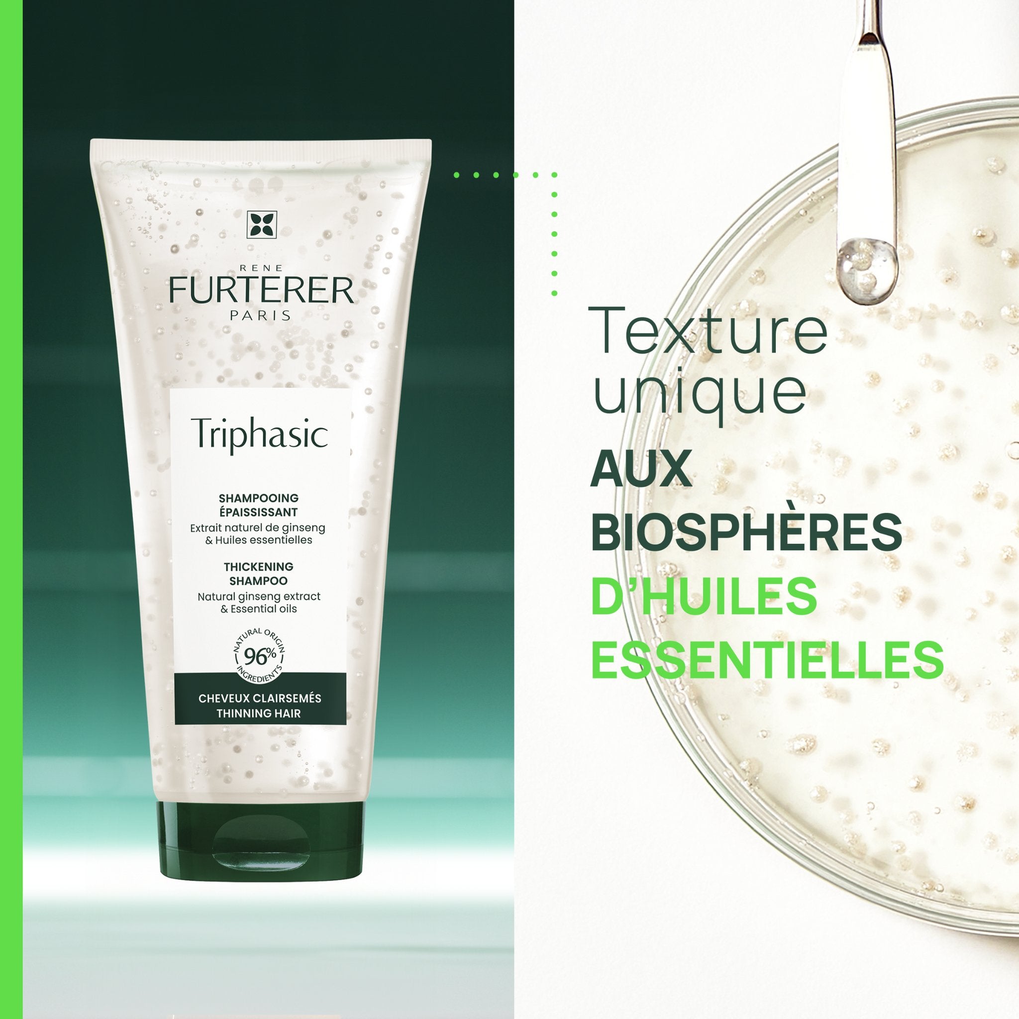 René Furterer. Triphasic Shampoing Épaississant aux Huiles Essentielles - 200 ml - Concept C. Shop