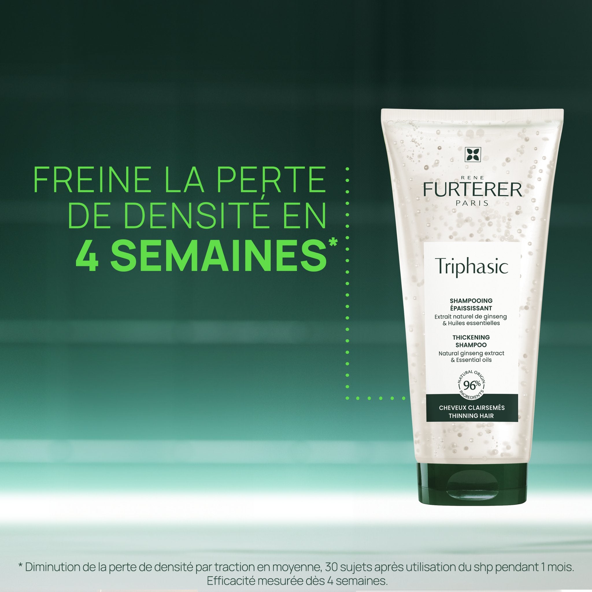 René Furterer. Triphasic Shampoing Épaississant aux Huiles Essentielles - 200 ml - Concept C. Shop