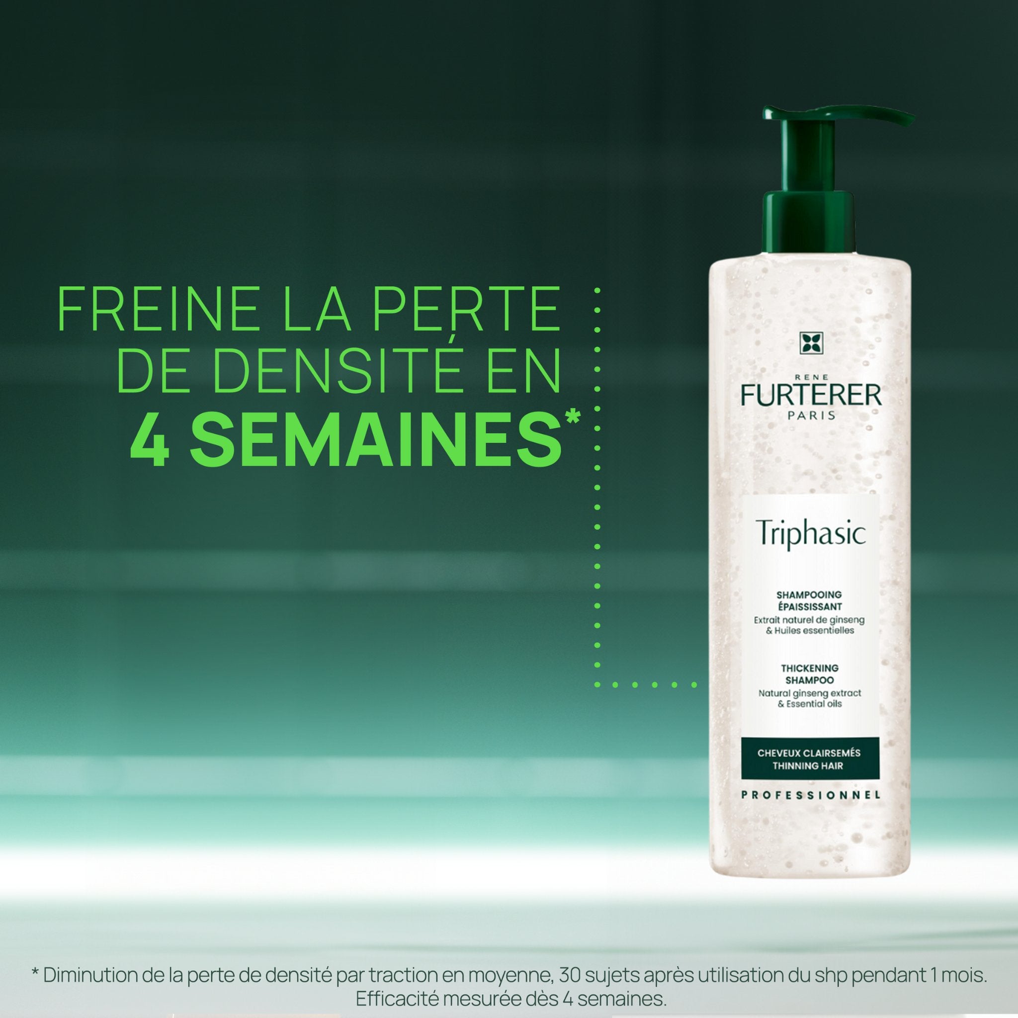 René Furterer. Triphasic Shampoing Épaississant aux Huiles Essentielles - 600 ml - Concept C. Shop