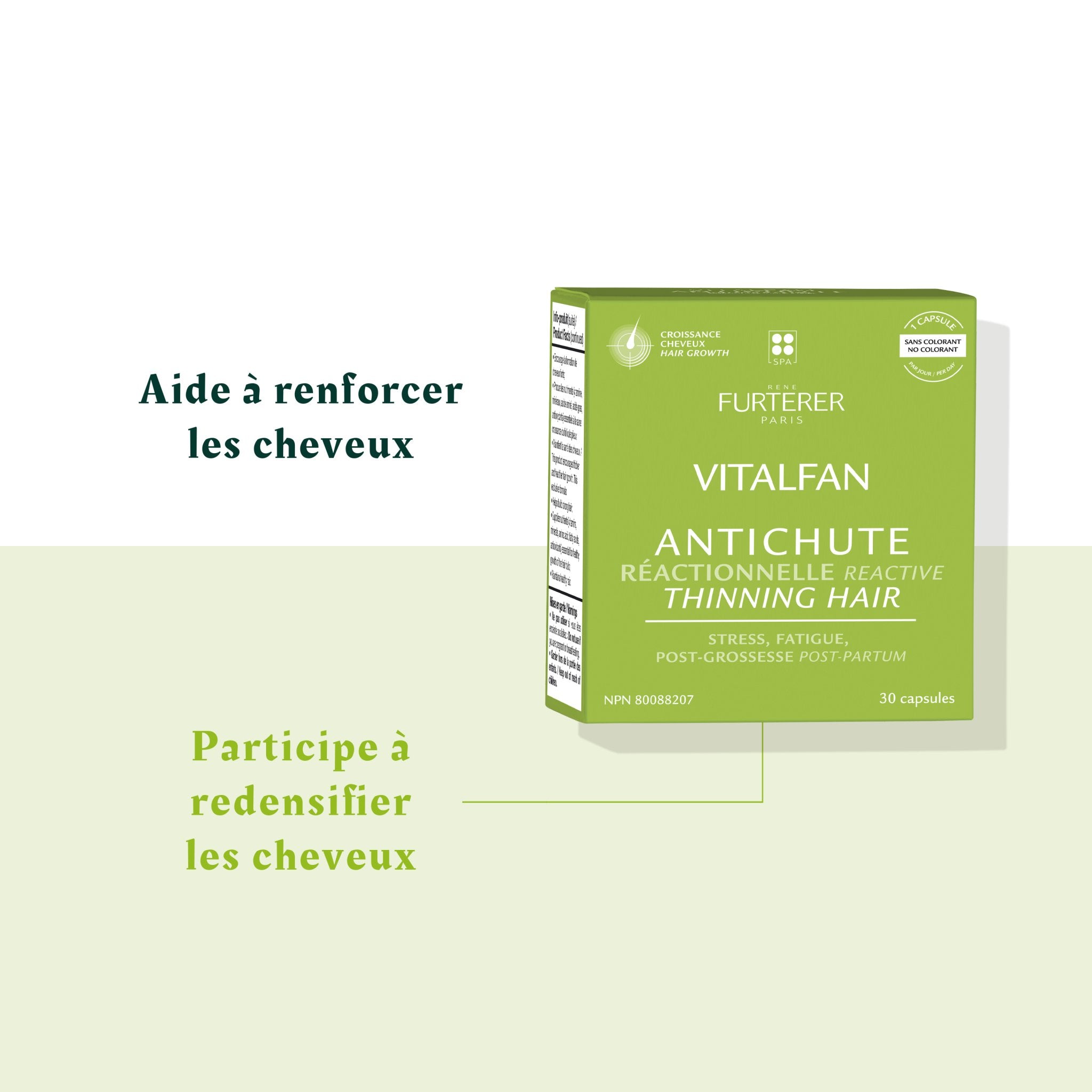 René Furterer. Vitalfan Complément Alimentaire Antichute Réactionnelle - 30 capsules - Concept C. Shop