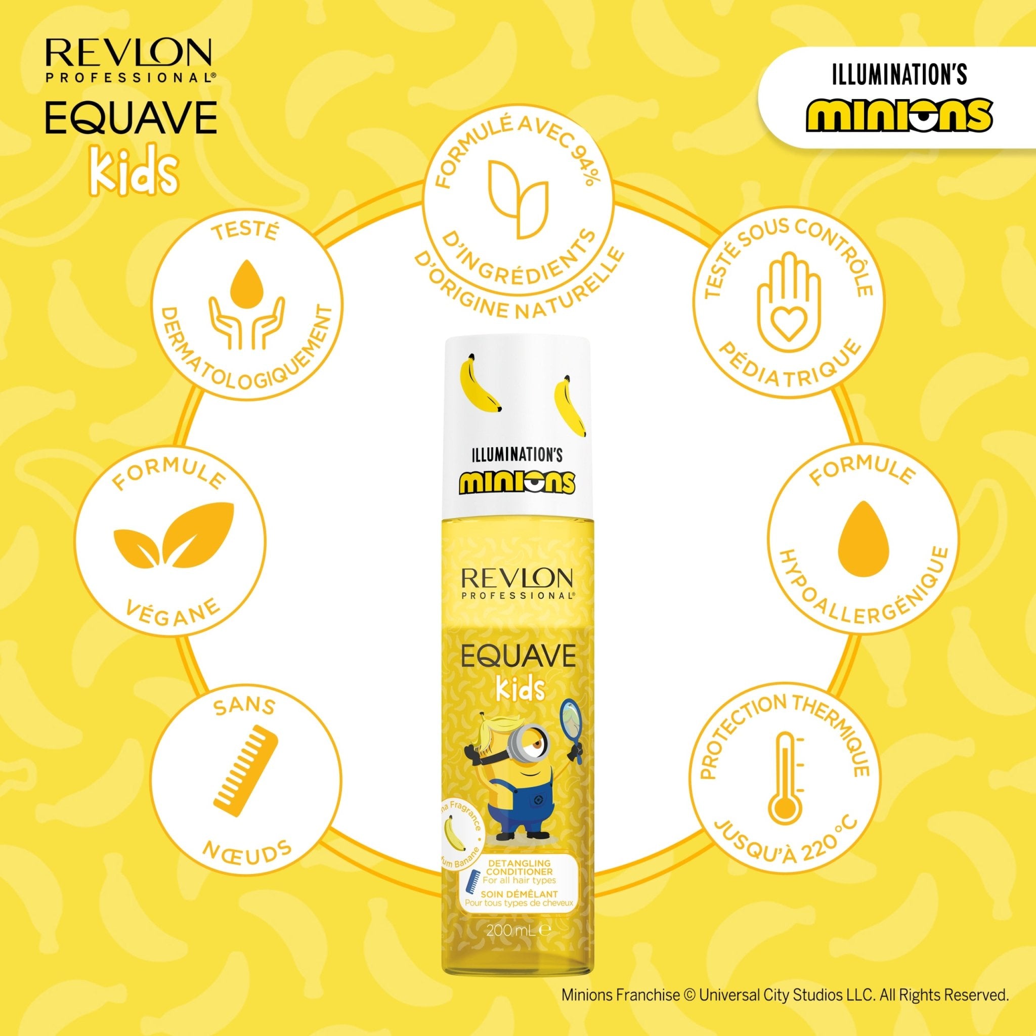 Revlon. Equave Kids Soin Démêlant Les Minions - 200 ml - Concept C. Shop