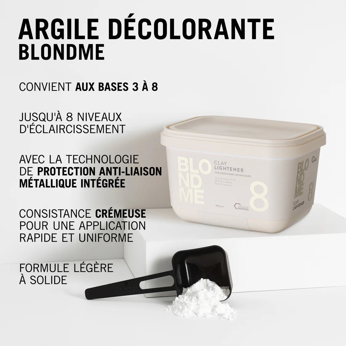 Schwarzkopf. Blondme Argile Décolorante 8 - 350 g - Concept C. Shop