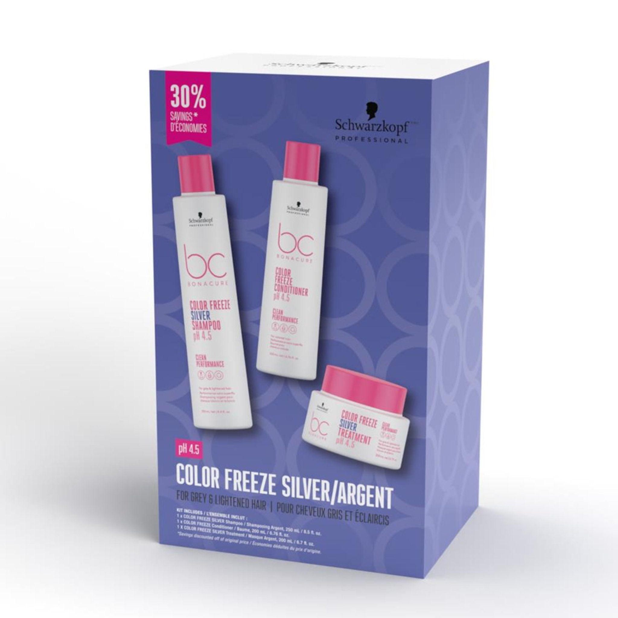 Schwarzkopf. Coffret Trio Bonacure - Color Freeze Argent - Concept C. Shop