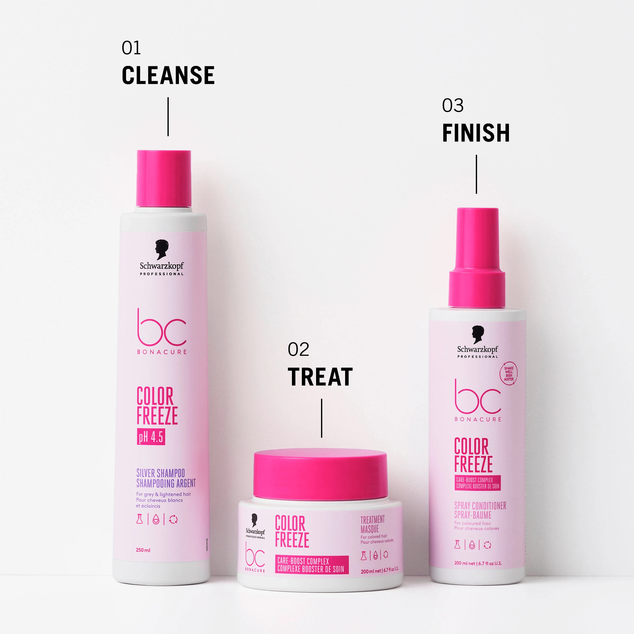 Schwarzkopf. Shampoing Argent Cheveux Colorés Bonacure Color Freeze - 1000 ml - Concept C. Shop