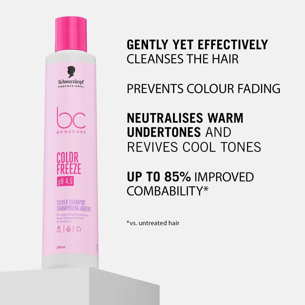 Schwarzkopf. Shampoing Argent Cheveux Colorés Bonacure Color Freeze - 1000 ml - Concept C. Shop