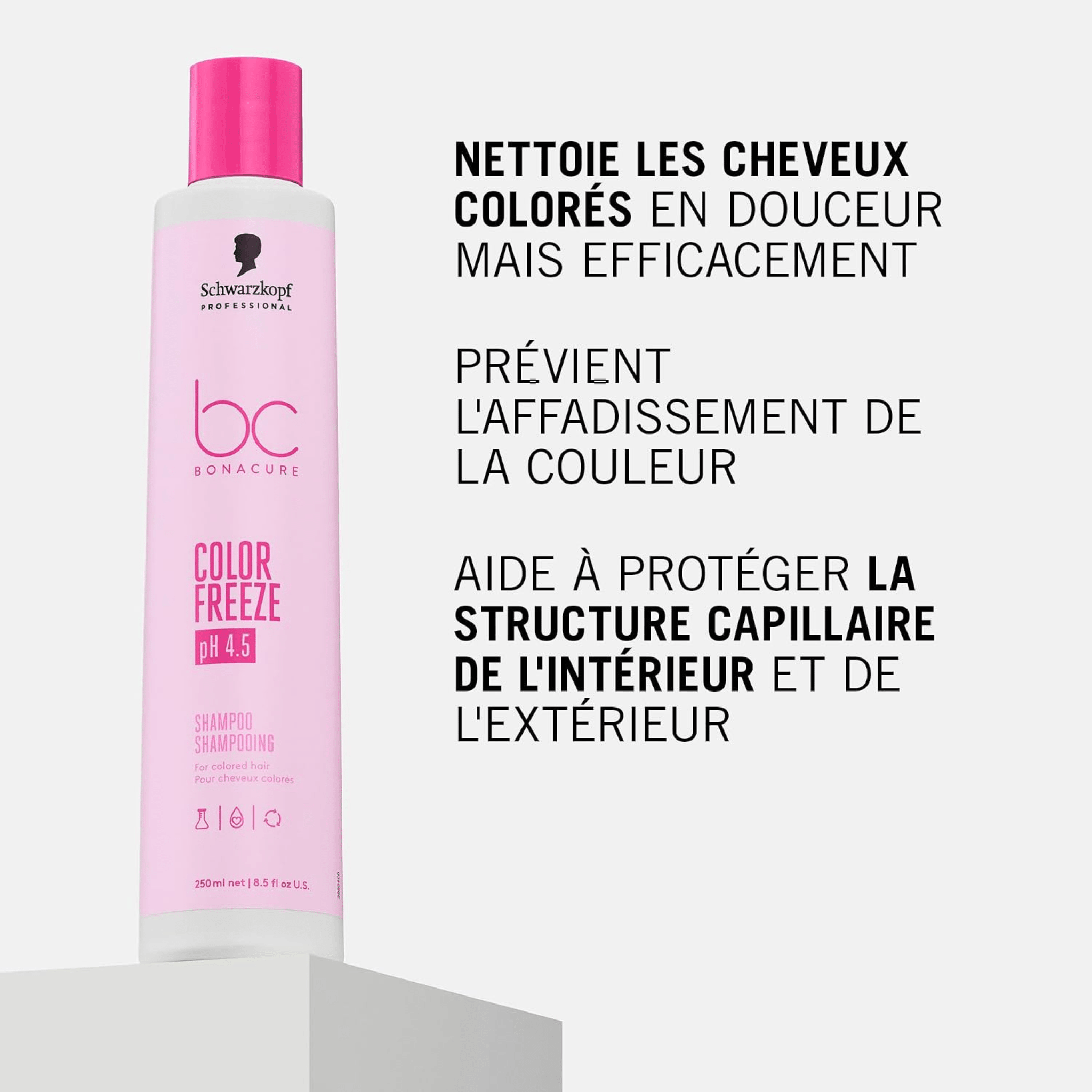 Schwarzkopf. Shampoing Cheveux Colorés Bonacure Color Freeze - 250 ml - Concept C. Shop