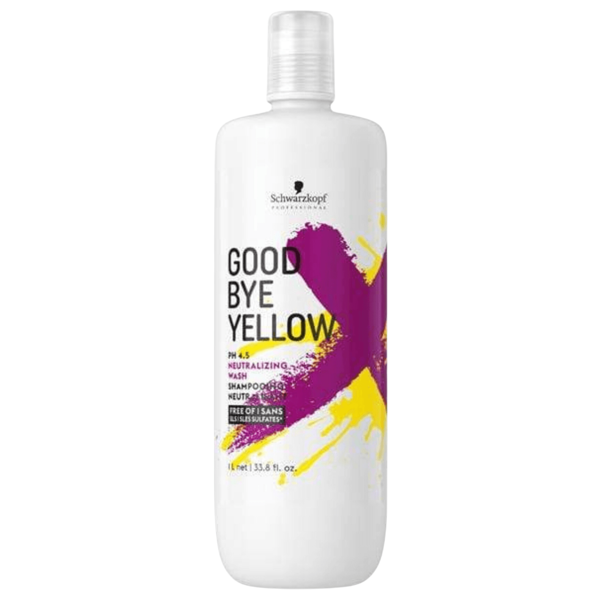 Schwarzkopf. Shampoing Neutralisant GoodBye Yellow - 1000 ml - Concept C. Shop