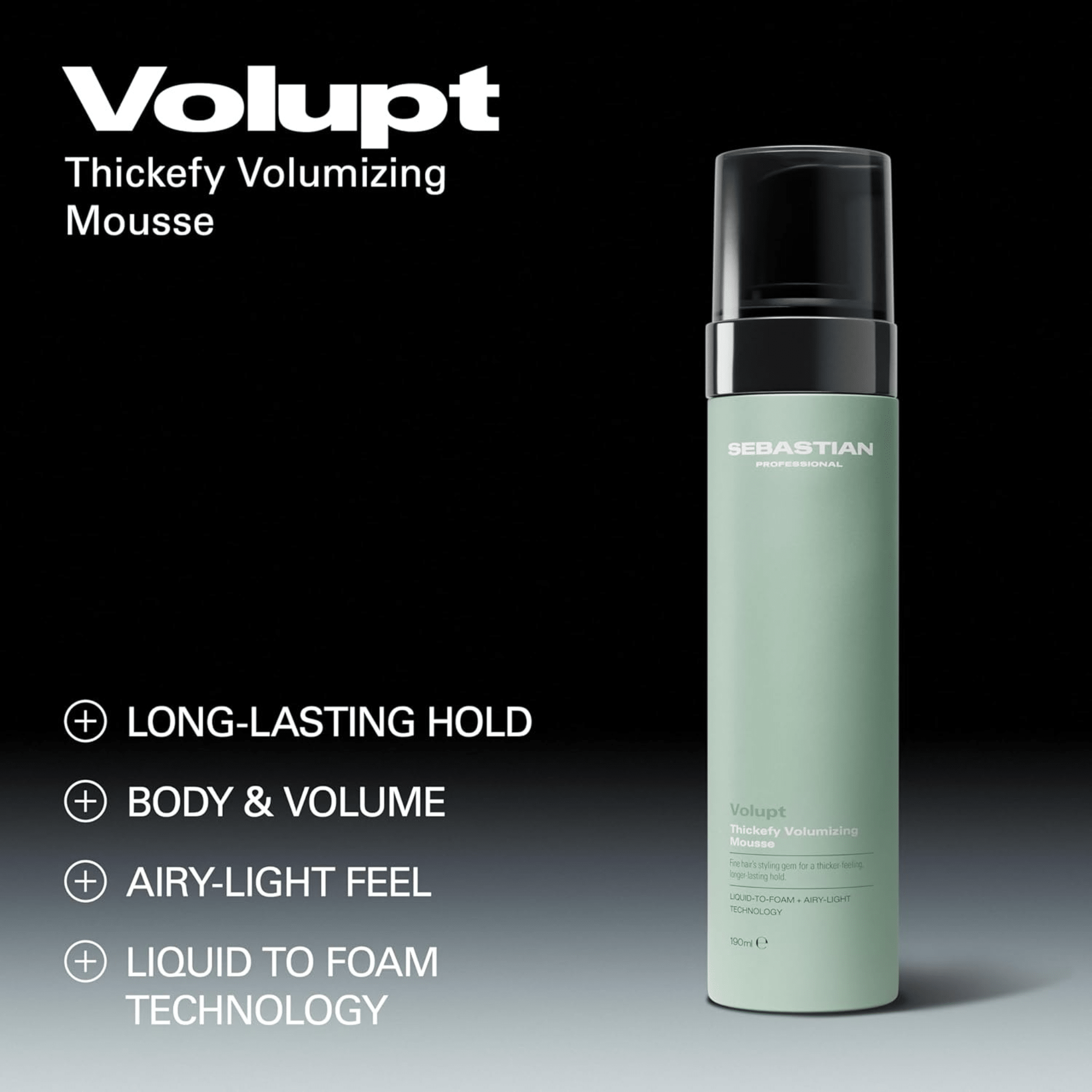 Sebastian. Mousse Volumisante Légère Thickefy Volupt - 190 ml - Concept C. Shop