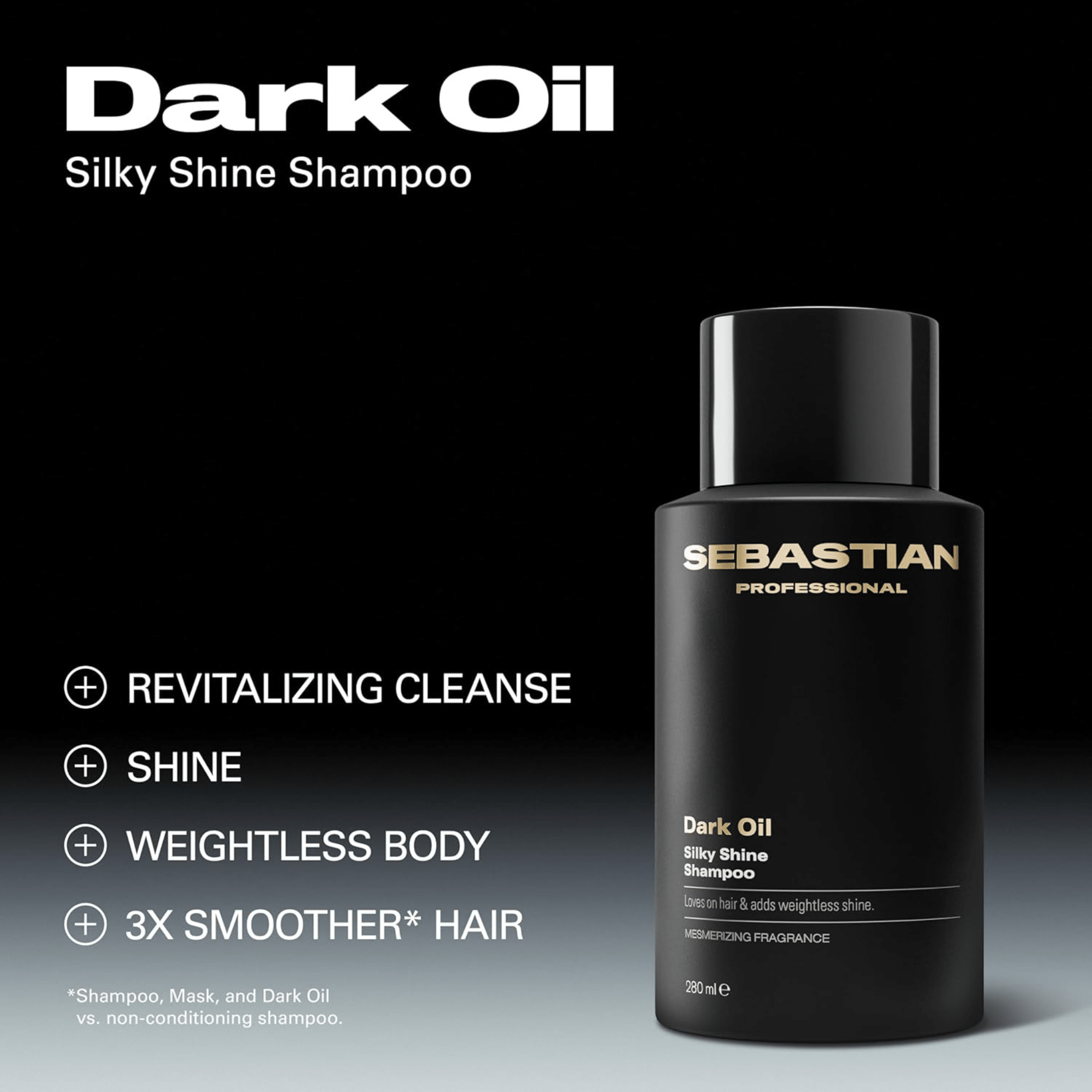 Sebastian. Shampoing Brillance Dark Oil - 280 ml - Concept C. Shop