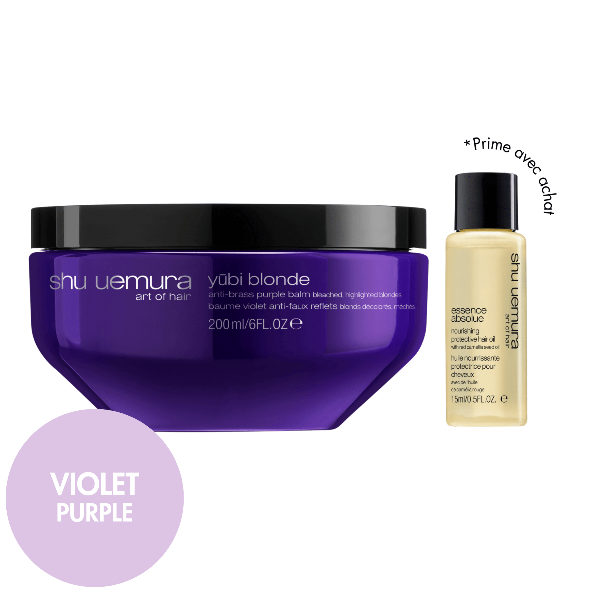 Shu Uemura. Baume Violet Anti - Faux Reflets Yubi Blonde - 200 ml - Concept C. Shop