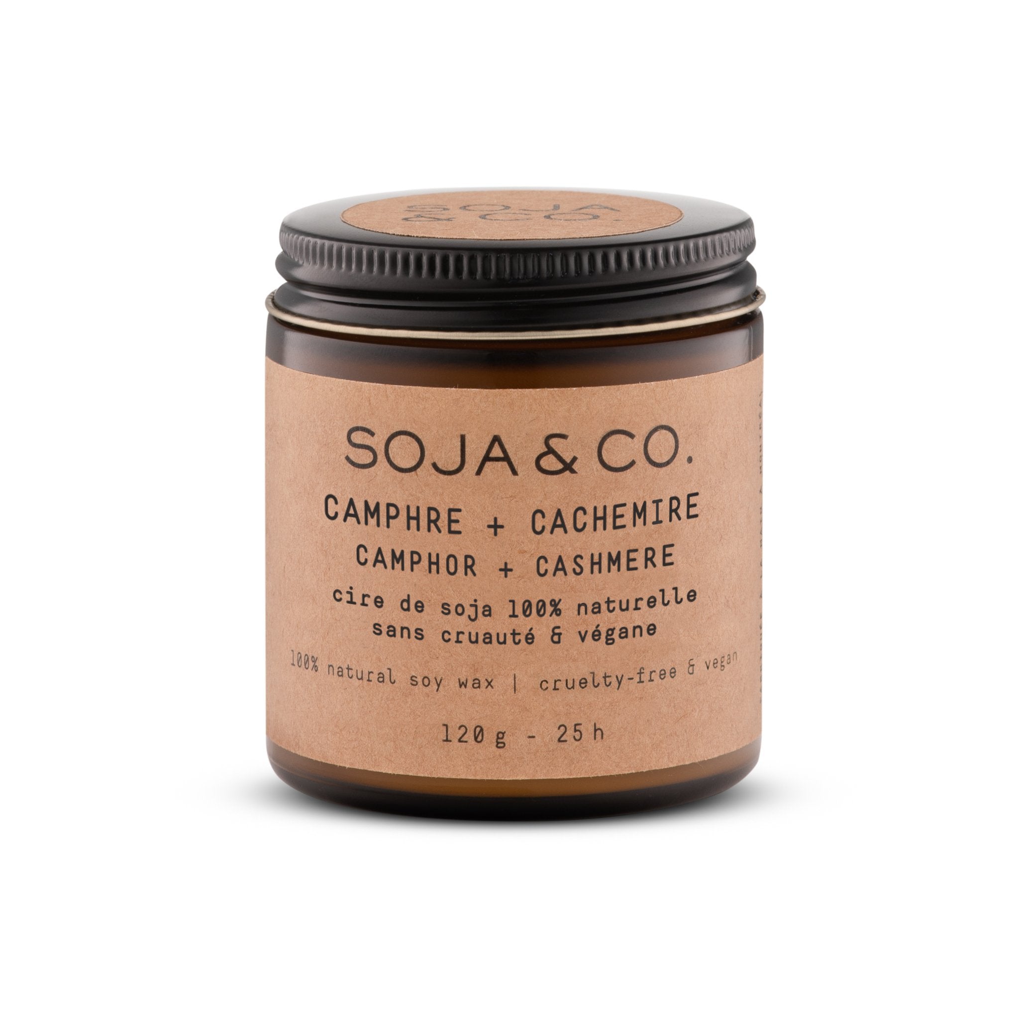 SOJA&CO. Bougie Camphre + Cachemire - 4 oz - Concept C. Shop