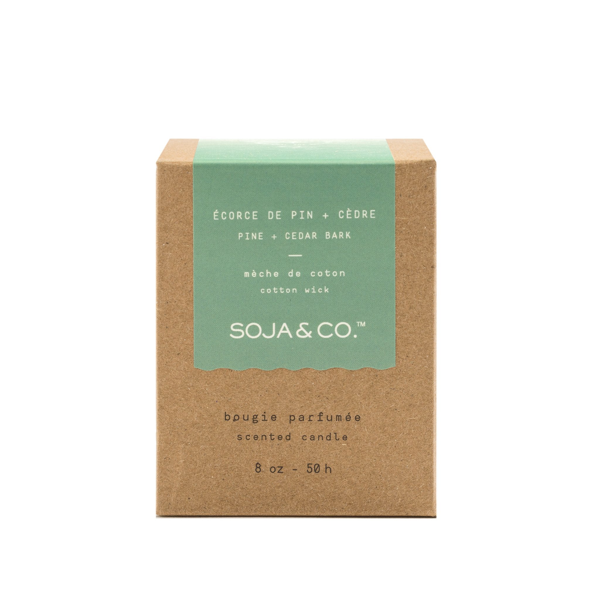 SOJA&CO. Bougie Écorce De Pin + Cèdre - 8 oz - Concept C. Shop