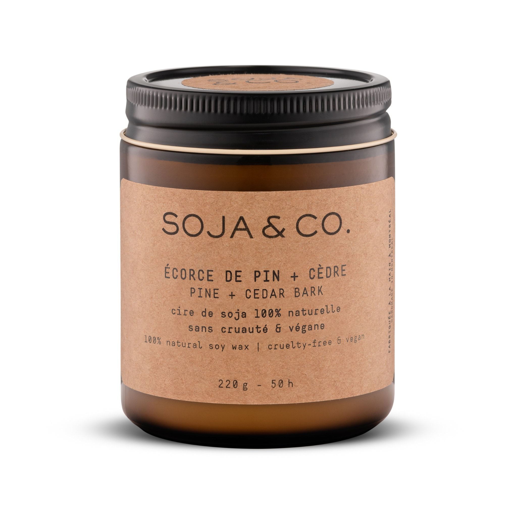 SOJA&CO. Bougie Écorce De Pin + Cèdre - 8 oz - Concept C. Shop