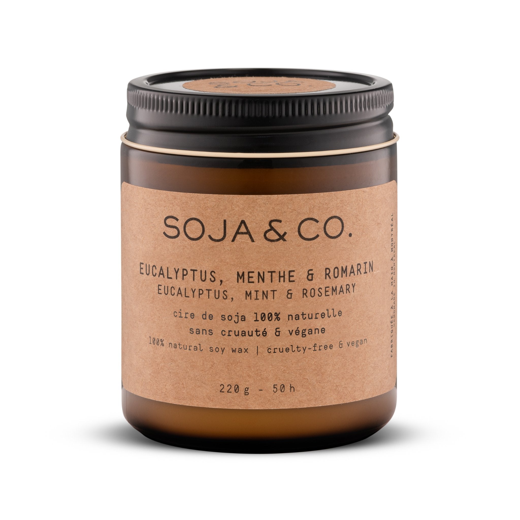 SOJA&CO. Bougie Eucalyptus, Menthe & Romarin - 8 oz - Concept C. Shop