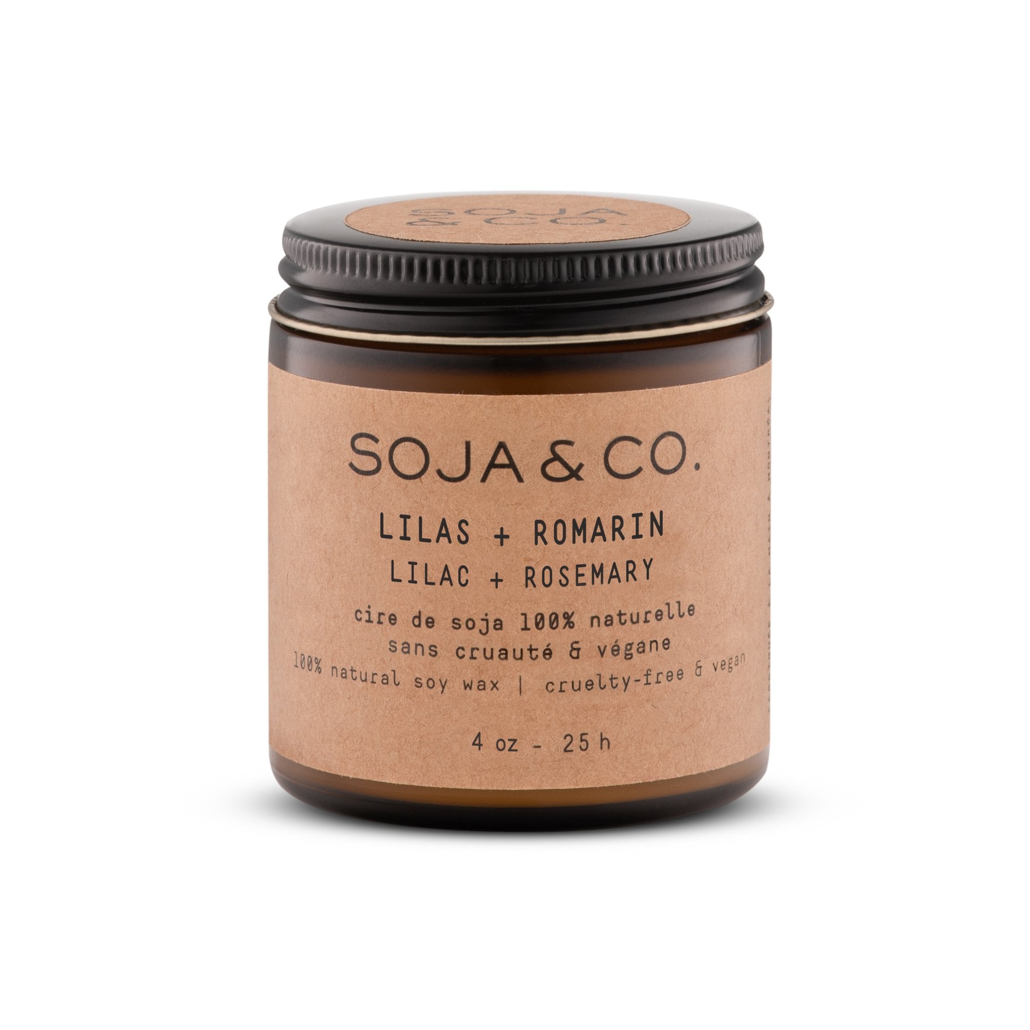 SOJA&CO. Bougie Lilas + Romarin - 4 oz - Concept C. Shop