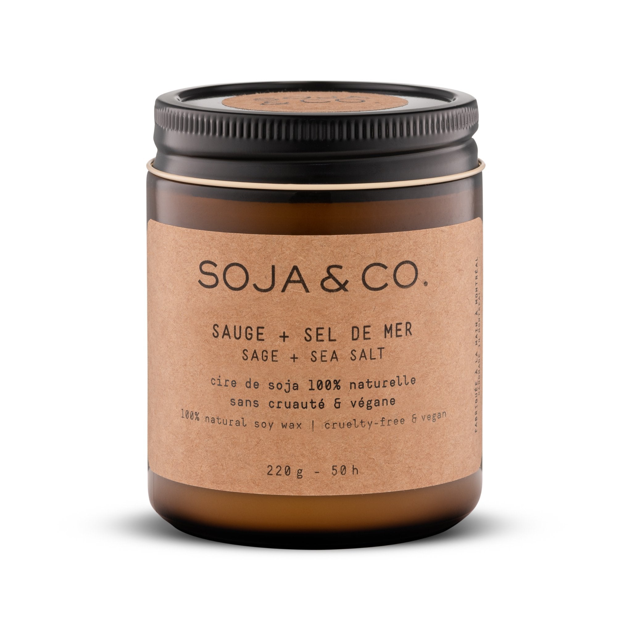 SOJA&CO. Bougie Sauge + Sel De Mer - 8 oz - Concept C. Shop