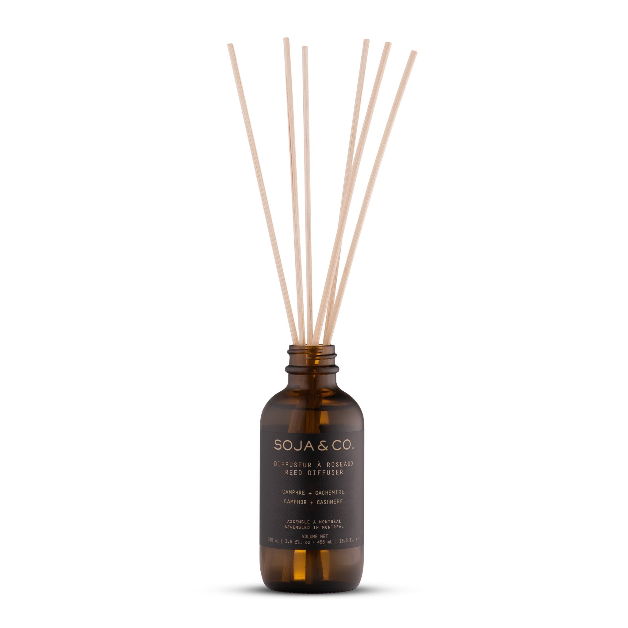 SOJA&CO. Diffuseur À Roseaux Camphre + Cachemire - 120 ml - Concept C. Shop