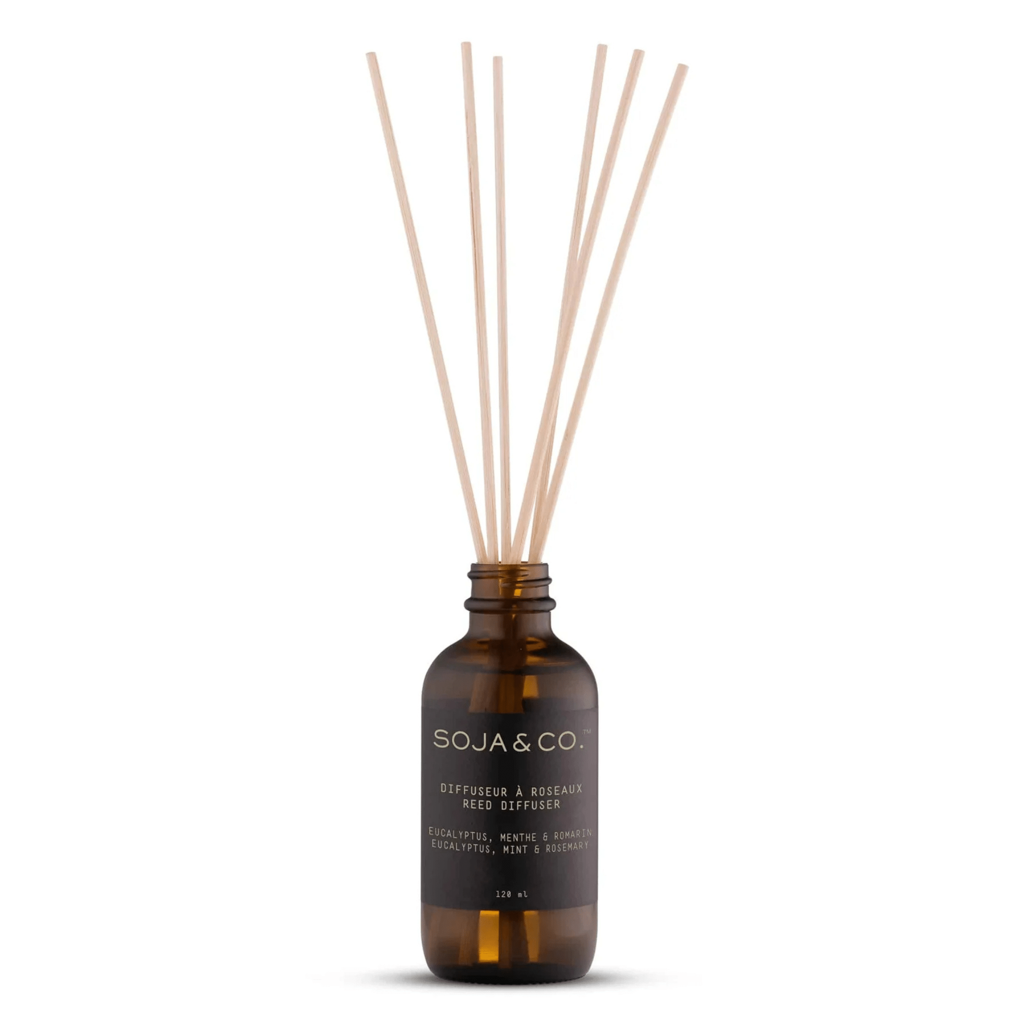 SOJA&CO. Diffuseur À Roseaux Eucalyptus, Menthe et Romarin - 120 ml - Concept C. Shop