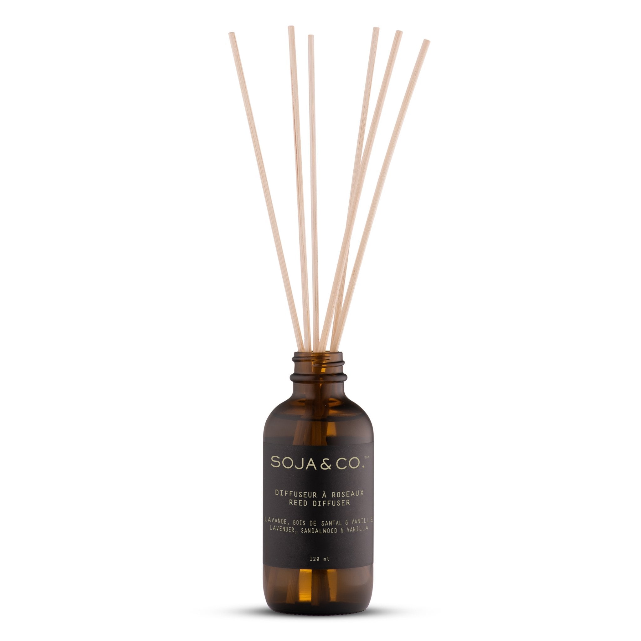 SOJA&CO. Diffuseur À Roseaux Lavande, Bois De Santal & Vanille - 120 ml - Concept C. Shop